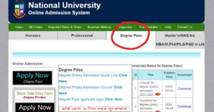 Read more about the article Degree Admission 2024 Apply Now Under National University!