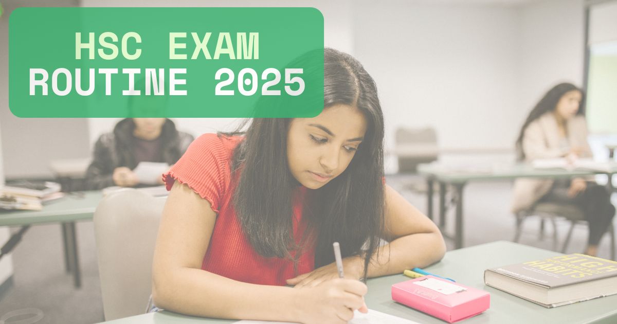 hsc exam routine 2025